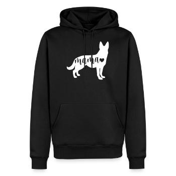 DeutscherSchäferhund - Sweat à capuche Premium bio Homme - noir - Devant - Nico (187cm)