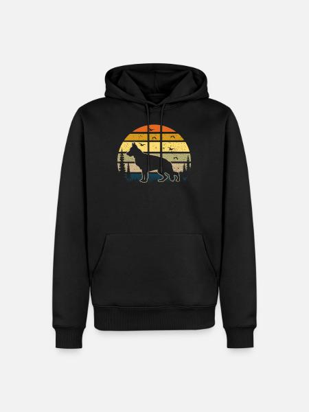 Deutscherschäferhund - Männer Premium Bio Hoodie - Schwarz