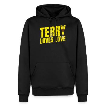99 ideas from Brooklyn Terry - Men’s Premium Organic Hoodie - black - Front - Nico (187cm)
