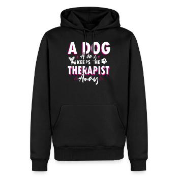 Chihuahua - Sweat à capuche Premium bio Homme - noir - Devant - Nico (187cm)