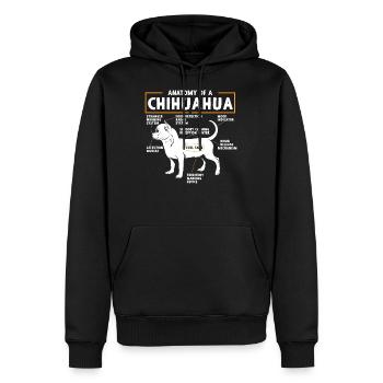 Chihuahua - Männer Premium Bio Hoodie - Schwarz - Vorne - Nico (187cm)