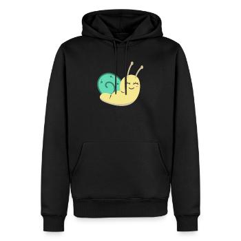 Süße Schnecke Mädchen Baby Schnecken Geschenk - Männer Premium Bio Hoodie - Schwarz - Vorne - Nico (187cm)