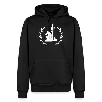 Chess King Knight Game Board Piece Professional - Männer Premium Bio Hoodie - Schwarz - Vorne - Nico (187cm)