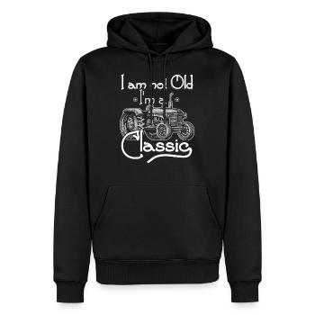 Landwirt Bäuerin - Männer Premium Bio Hoodie - Schwarz - Vorne - Nico (187cm)