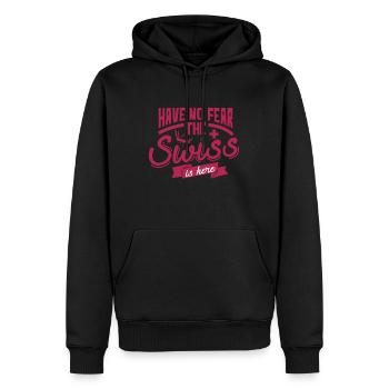 Schweiz Schweizer - Männer Premium Bio Hoodie - Schwarz - Vorne - Nico (187cm)