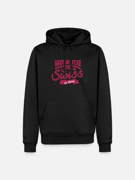 Schweiz Schweizer - Männer Premium Bio Hoodie - Schwarz