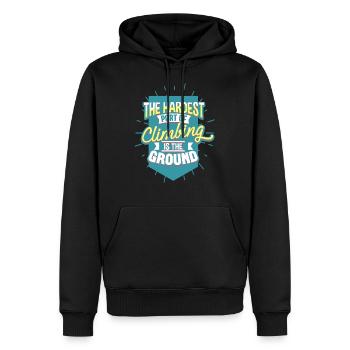 Klettern Kletterer - Männer Premium Bio Hoodie - Schwarz - Vorne - Nico (187cm)