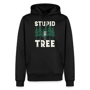 Disc Golf Discgolf | Discgolfspieler Geschenk - Männer Premium Bio Hoodie - Schwarz - Vorne - Nico (187cm)