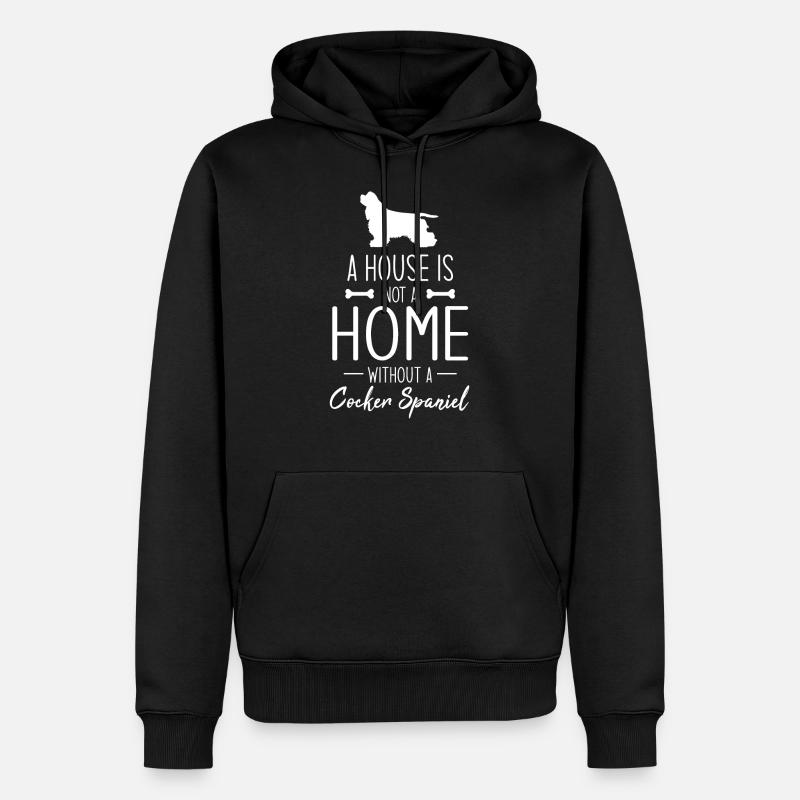 Cocker Spaniel - Sweat à capuche Premium bio Homme - noir