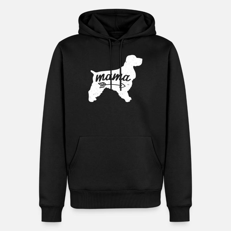 Cocker Spaniel - Sweat à capuche Premium bio Homme - noir