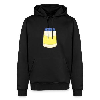 Mayonnaise - Sweat à capuche Premium bio Homme - noir - Devant - Nico (187cm)