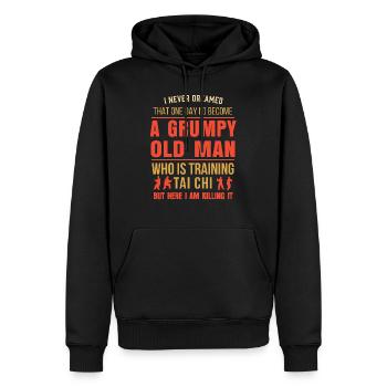Herren Tai Chi Chuan Taiji Chinesische Kampfkunst - Männer Premium Bio Hoodie - Schwarz - Vorne - Nico (187cm)