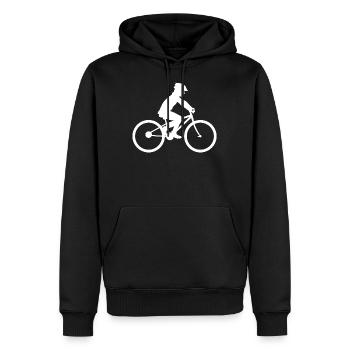 bicycle - Men’s Premium Organic Hoodie - black - Front - Nico (187cm)