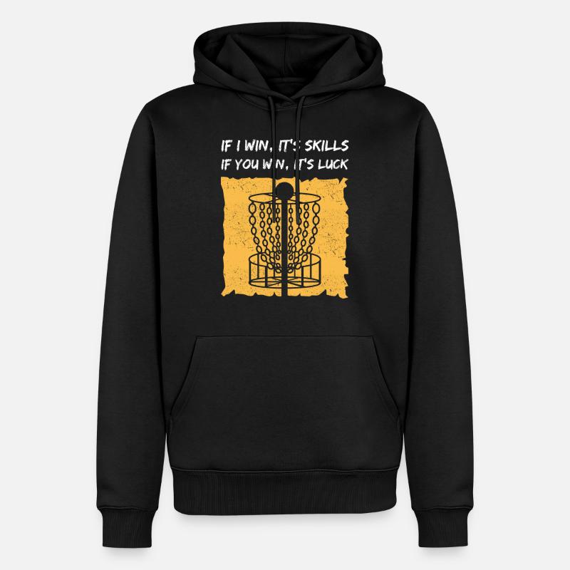 Disc Golf Discgolf Discgolf Cadeau - Sweat à capuche Premium bio Homme - noir
