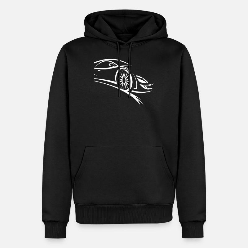 Auto - Männer Premium Bio Hoodie - Schwarz