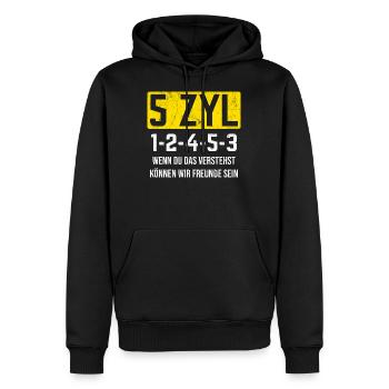 Tuning Tuner Auto - Männer Premium Bio Hoodie - Schwarz - Vorne - Nico (187cm)