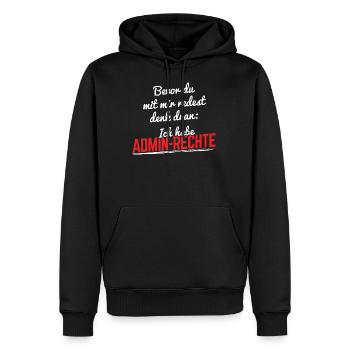 Informatiker Programmierer Informatik - Männer Premium Bio Hoodie - Schwarz - Vorne - Nico (187cm)