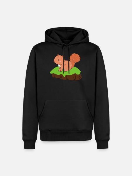 Squirrel - Men’s Premium Organic Hoodie - black