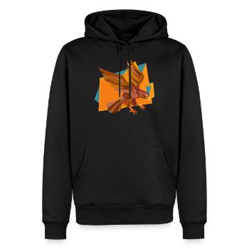 Wanderfalke Falke Habicht Vogel Wildlife Adler - Männer Premium Bio Hoodie - Schwarz - Vorne - Nico (187cm)