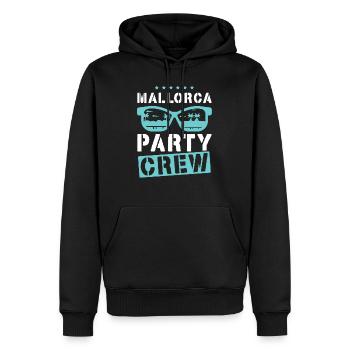 Mallorca Party Crew - Sweat à capuche Premium bio Homme - noir - Devant - Nico (187cm)