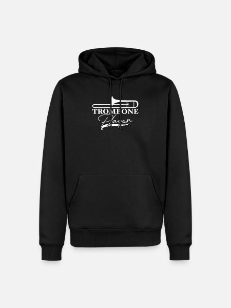 Trombone trombone player - Men’s Premium Organic Hoodie - black