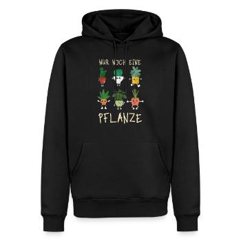 Nur noch eine Pflanze | Lustiges Gärtner Geschenk - Männer Premium Bio Hoodie - Schwarz - Vorne - Nico (187cm)