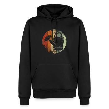 Gießkanne vintage Garten Gärtner - Männer Premium Bio Hoodie - Schwarz - Vorne - Nico (187cm)