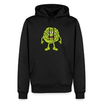 salad - Men’s Premium Organic Hoodie - black - Front - Nico (187cm)