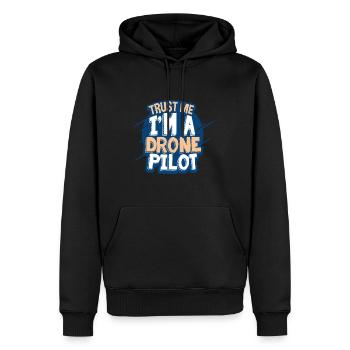 Drohne Pilot - Männer Premium Bio Hoodie - Schwarz - Vorne - Nico (187cm)