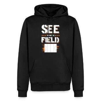 feldhockey fieldhockey - Männer Premium Bio Hoodie - Schwarz - Vorne - Nico (187cm)