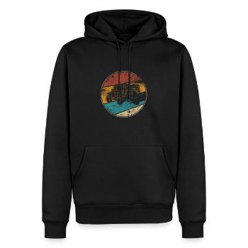 Offroad OFF-road suv retro - Men’s Premium Organic Hoodie - black - Front - Nico (187cm)