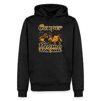 Camper Mama Cute Funny Camping - Männer Premium Bio Hoodie - Schwarz - Vorne - Nico (187cm)
