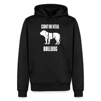 Colorbulls Conti Bulldoggen Continental Bulldogs - Männer Premium Bio Hoodie - Schwarz - Vorne - Nico (187cm)