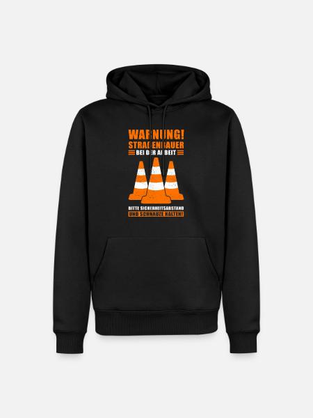 Straßenbauer Straßenbau Straßenmeisterei Geschenk - Männer Premium Bio Hoodie - Schwarz