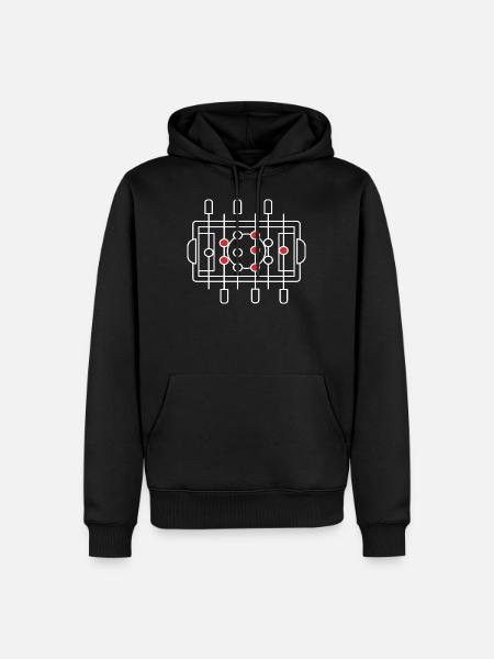 foosball - Men’s Premium Organic Hoodie - black