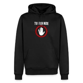 Tu Rehnde Drôle Punjabi Indien Pakistanais - Sweat à capuche Premium bio Homme - noir - Devant - Nico (187cm)