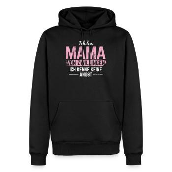Zwillinge Geschenk Zwilling - Männer Premium Bio Hoodie - Schwarz - Vorne - Nico (187cm)
