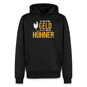 Hühner Geflügel - Männer Premium Bio Hoodie - Schwarz - Vorne - Nico (187cm)
