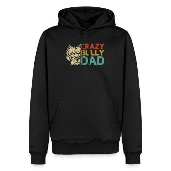 Cadeau de propriétaire de chien Bully Dad américain Bully - Sweat à capuche Premium bio Homme - noir - Devant - Nico (187cm)