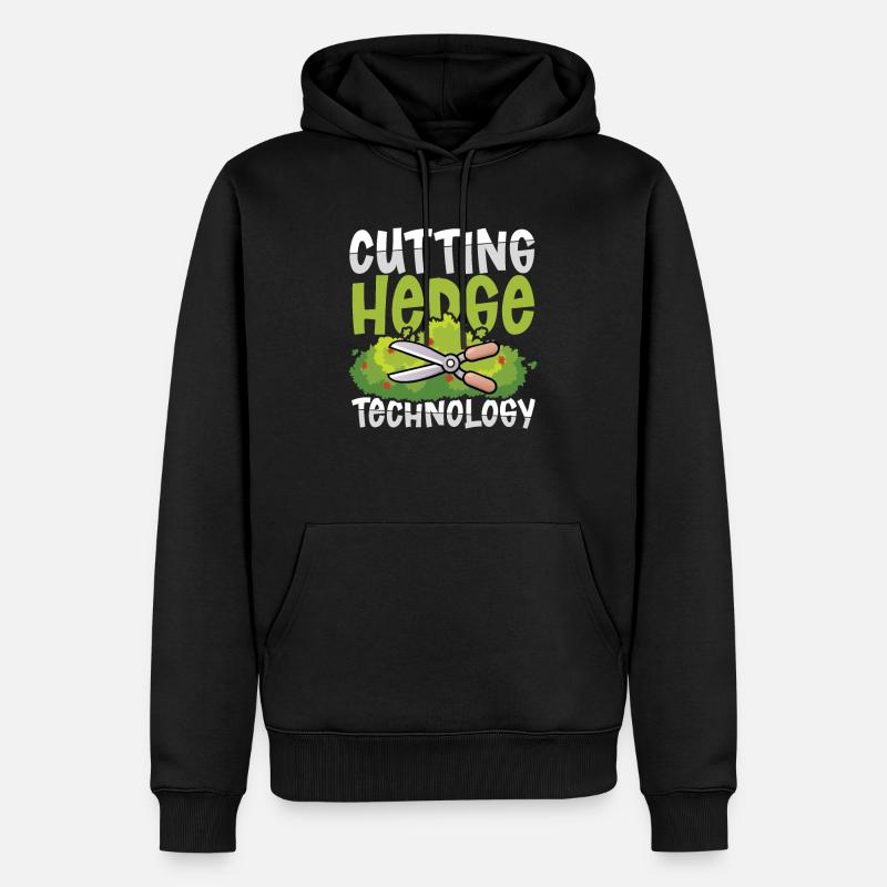 CUTTING HEDGE TECHNOLOGY - Männer Premium Bio Hoodie - Schwarz