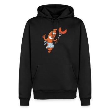 Grillen Würstchen Wurst - Men’s Premium Organic Hoodie - black - Front - Nico (187cm)