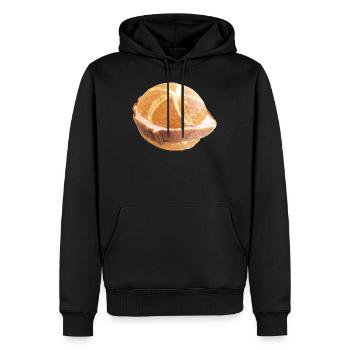Drôle octobre JGA Team Leberkas tenue - Sweat à capuche Premium bio Homme - noir - Devant - Nico (187cm)