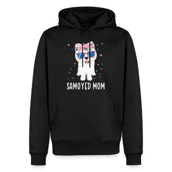Samojeden Mama Samojede Samojedenhunde Geschenk - Männer Premium Bio Hoodie - Schwarz - Vorne - Nico (187cm)