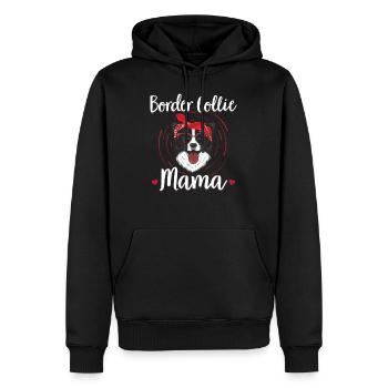 Border Collie Mama Collies Hundebesitzer Geschenk - Männer Premium Bio Hoodie - Schwarz - Vorne - Nico (187cm)