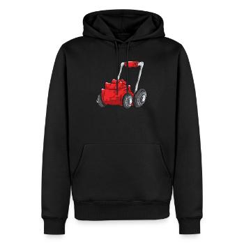 Rasenmäher - Männer Premium Bio Hoodie - Schwarz - Vorne - Nico (187cm)