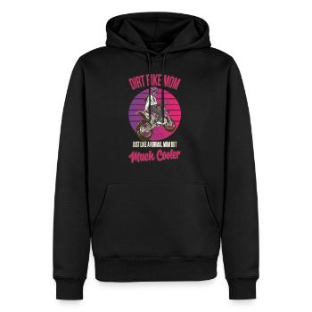 Dirt Bike Mom Motocross Mama Supercross Mutter - Männer Premium Bio Hoodie - Schwarz - Vorne - Nico (187cm)