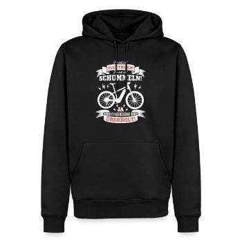 E-Bike, ja ich habe dich gerade überholt - Männer Premium Bio Hoodie - Schwarz - Vorne - Nico (187cm)
