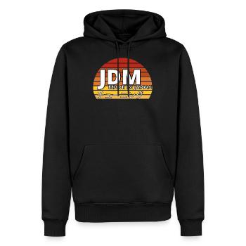 If one day the speed kills me.. / Paul Walker JDM - Männer Premium Bio Hoodie - Schwarz - Vorne - Nico (187cm)