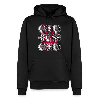 If one day the speed kills me.. / Paul Walker JDM - Männer Premium Bio Hoodie - Schwarz - Vorne - Nico (187cm)
