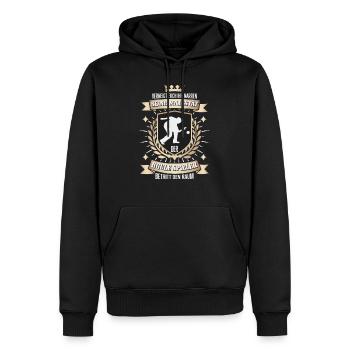 Lustiger Boccia Spieler, Seine Majestät - Männer Premium Bio Hoodie - Schwarz - Vorne - Nico (187cm)